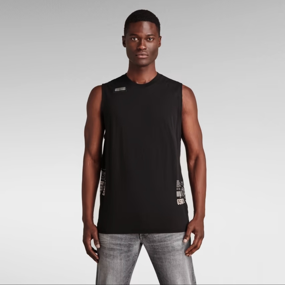 G-Star Graphic Stitch Detail Tank Top